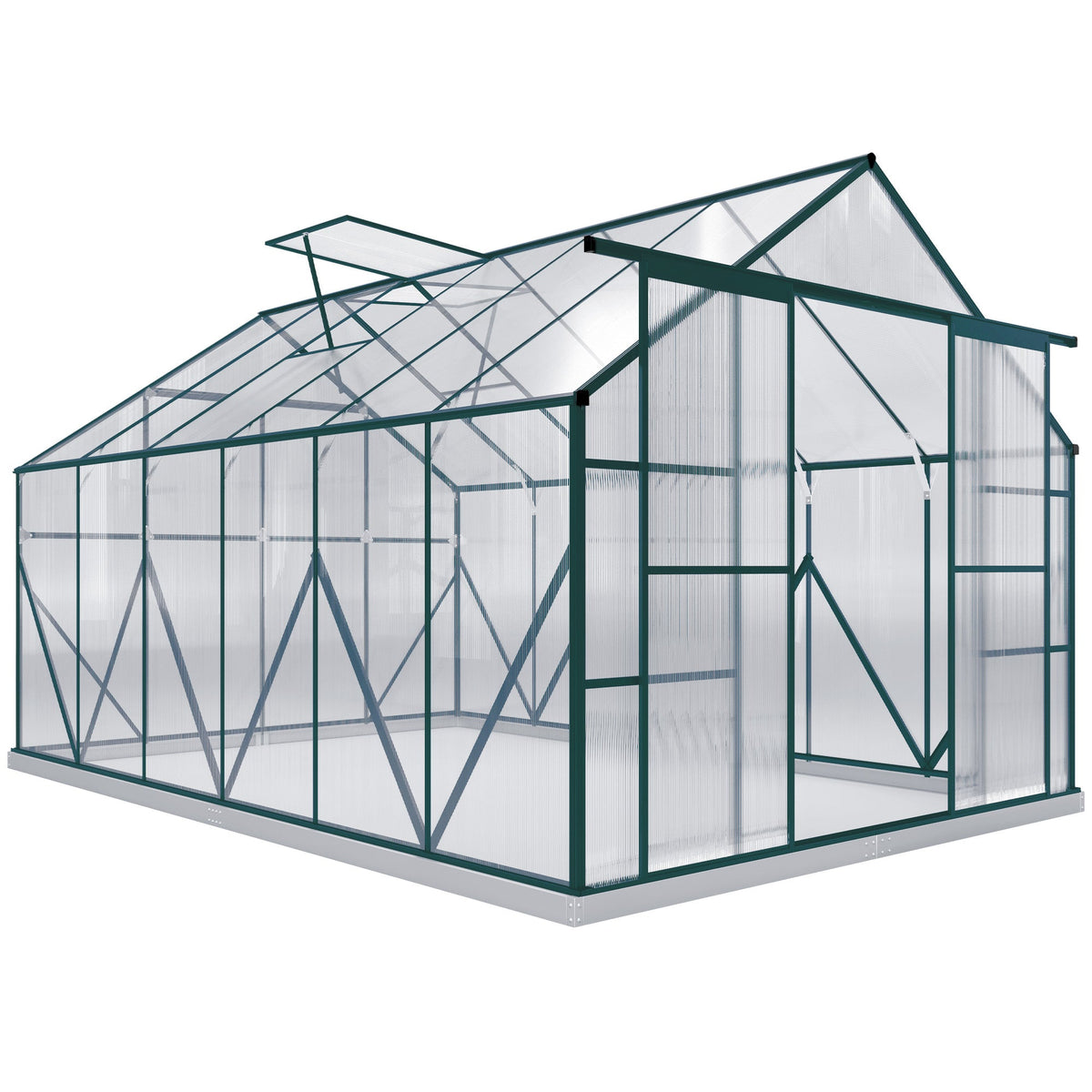 Serre polycarbonate et aluminium
