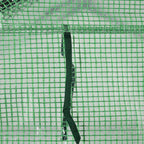 Ruban vert cousu à la bâche de la petite serre