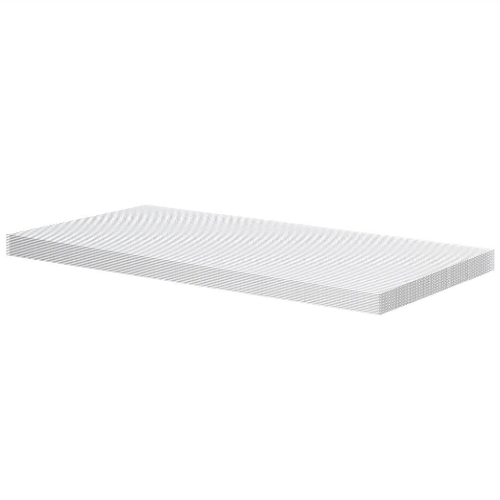 Panneau en polycarbonate présenté à plat sur fond blanc