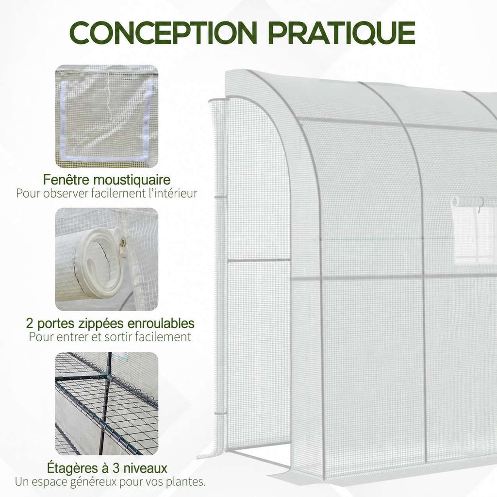 Détails de la fenêtre, de la porte et des tablettes de serre