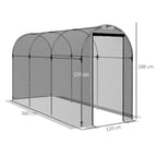 Dimensions de la cage fruitière : 360 × 120 × 188 cm