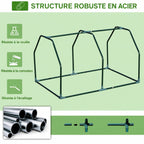 Armature de la mini-serre et présentation des tubes et raccords