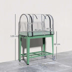 Dimensions du bac potager sur pieds avec serre : 80 × 40 × 120 cm