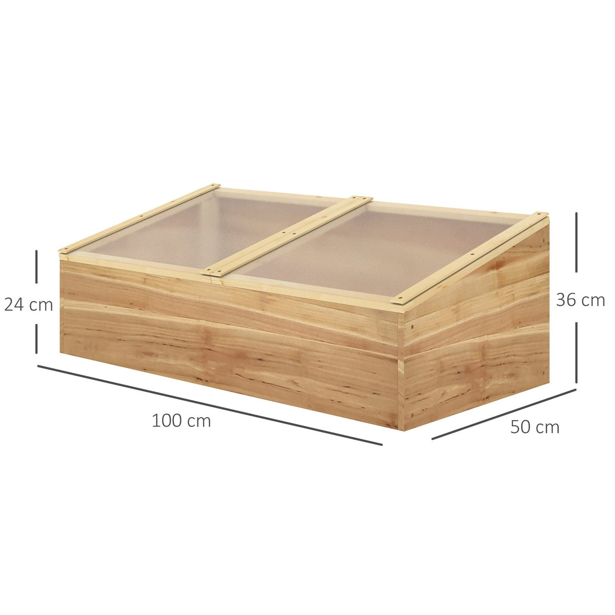 Dimensions du châssis en bois : 100 x 50 x 36 cm