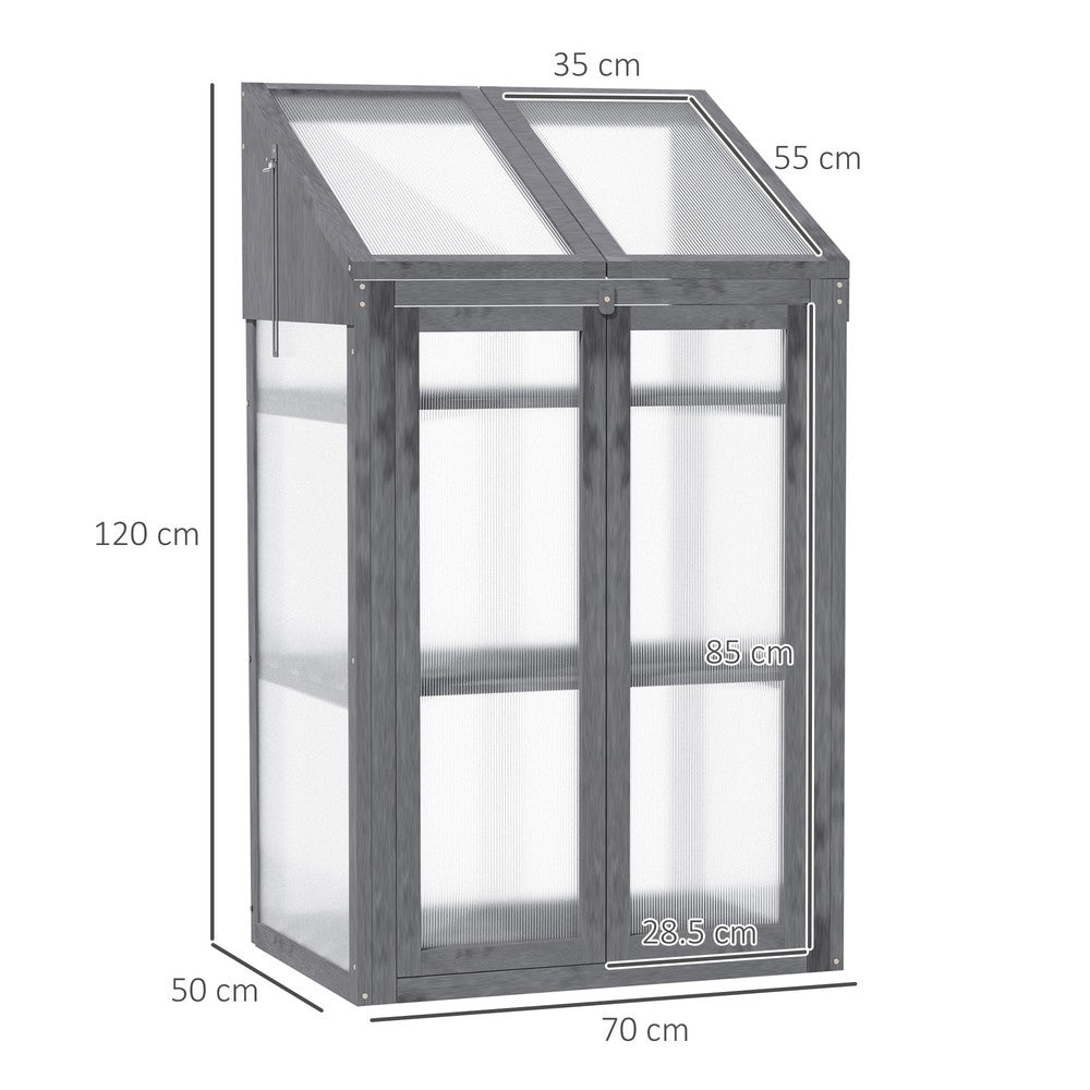 Dimensions de l’armoire serre : 70 × 50 × 120 cm