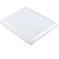 Bâche translucide de protection pliée sur fond blanc