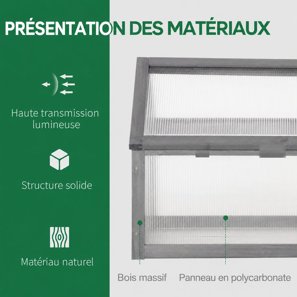 Détail du cadre gris et des panneaux translucides