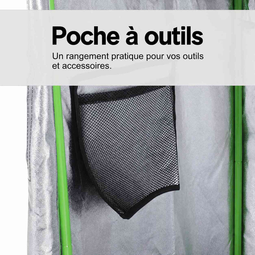 Poche de rangement en filet de la chambre de culture