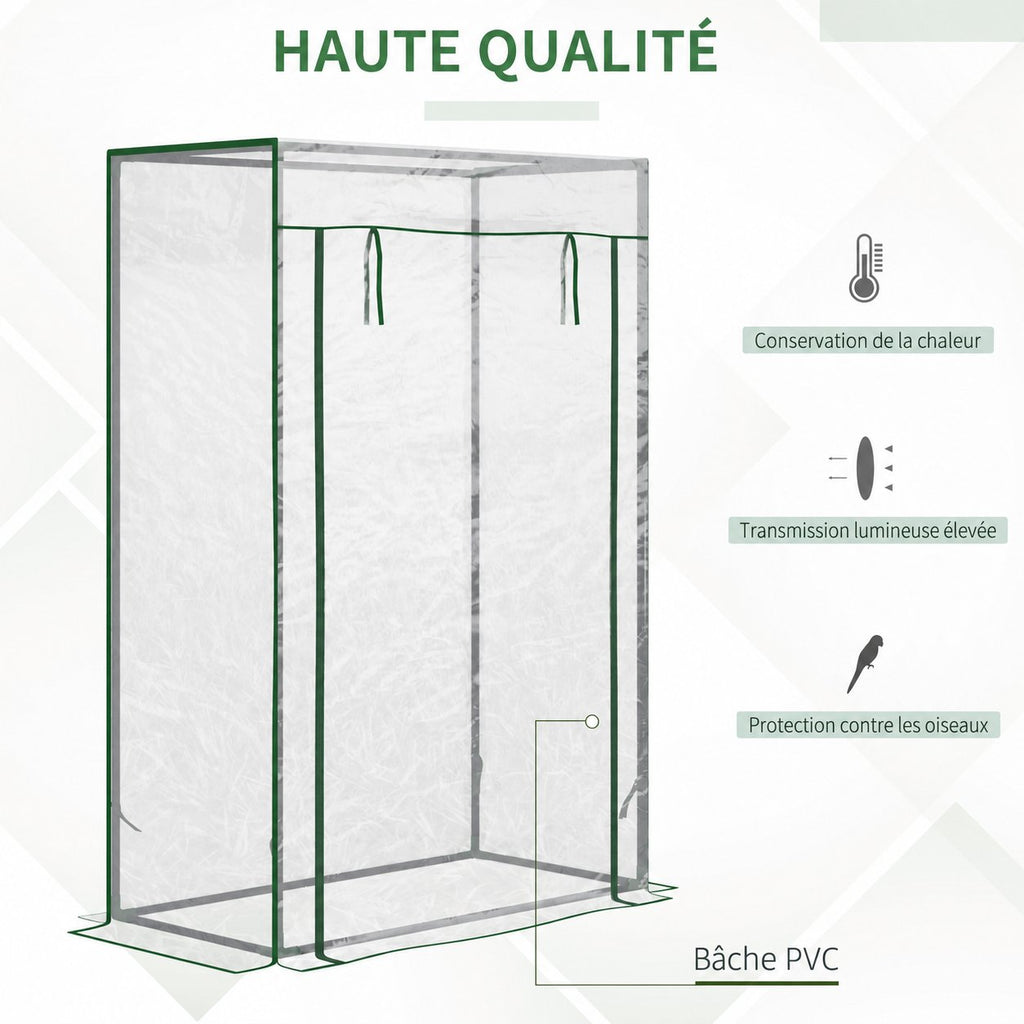 Présentation de la housse transparente de la serre à tomates
