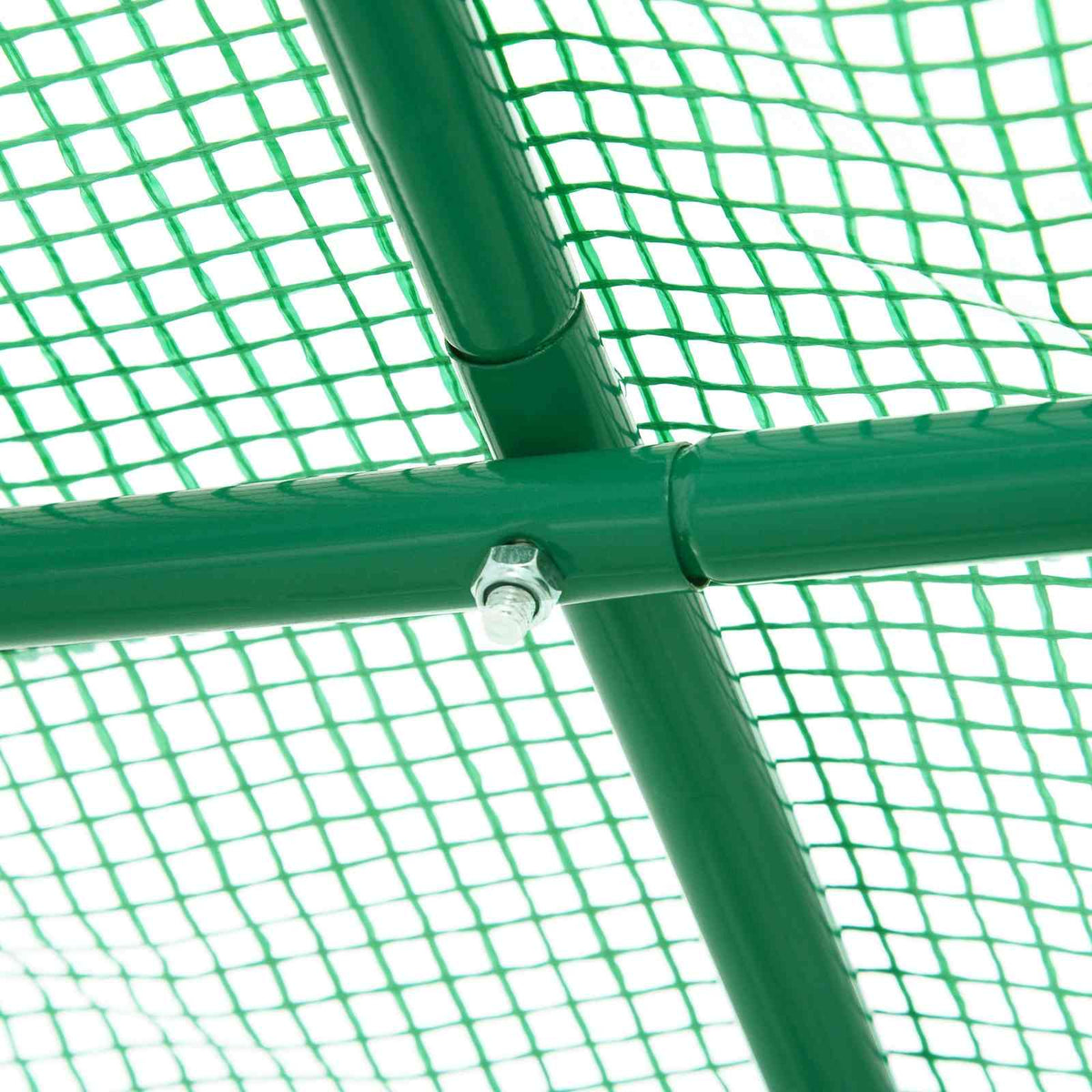 Raccord vissé des tubes de l’armature de la serre tunnel verte