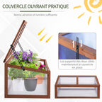 Couvercle du châssis ouvert avec supports latéraux réglables