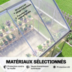 Vue en hauteur du toit et des panneaux de polycarbonate