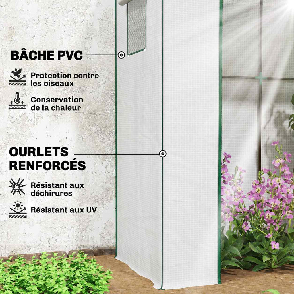 Gros plan de la housse blanche et de ses bordures