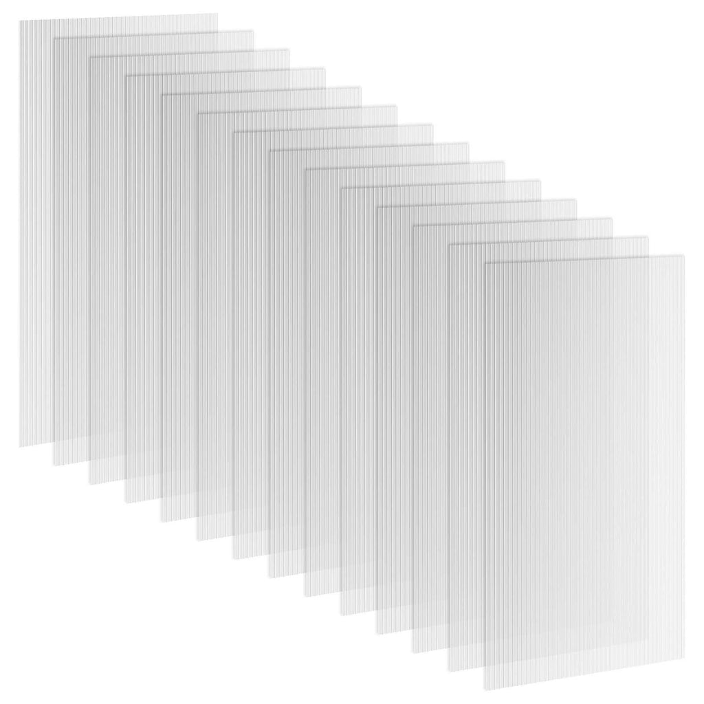 Lot de panneaux translucides en polycarbonate alvéolaire