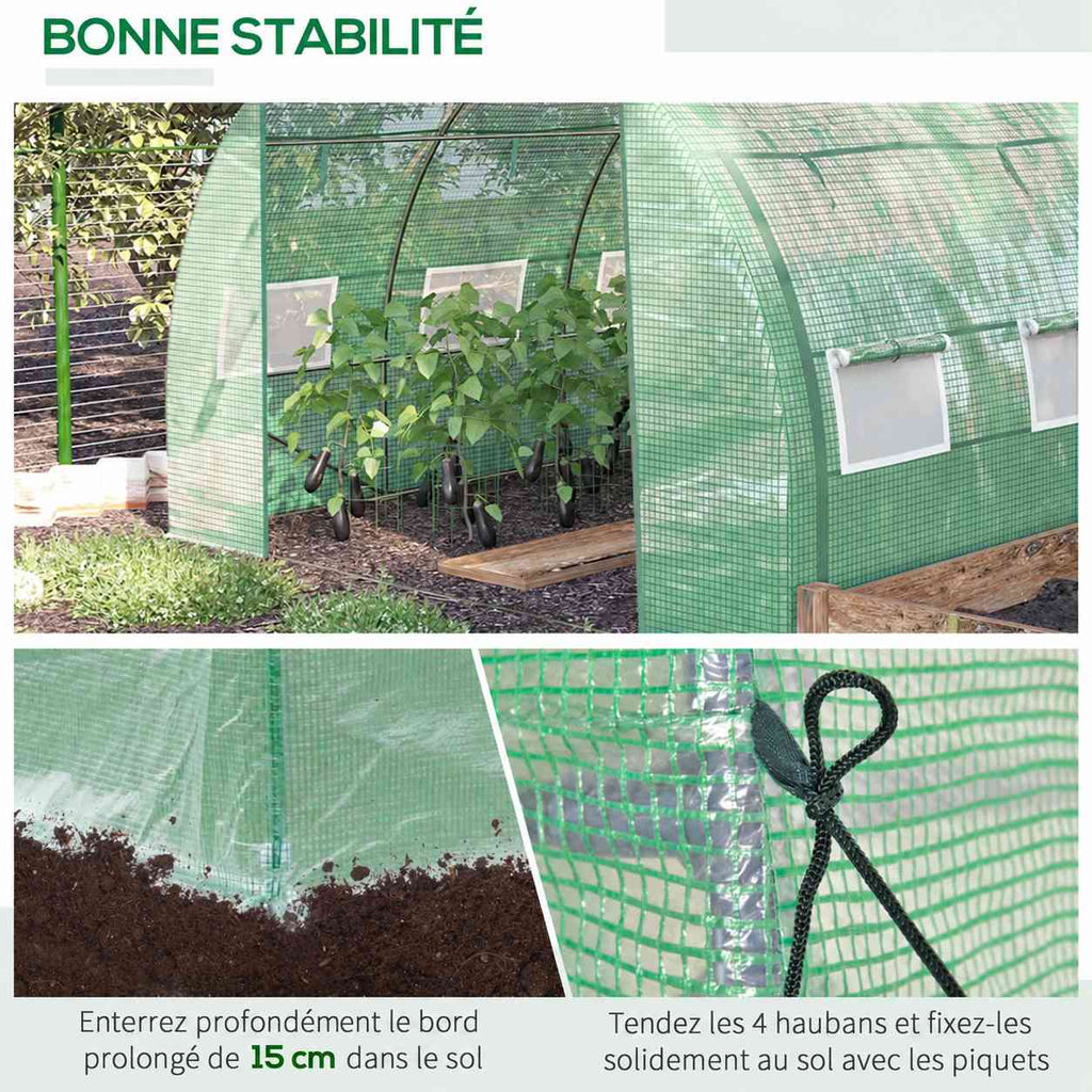 Détails du bord de housse et des cordes d’ancrage