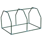 Armature verte de la mini-serre sans sa housse