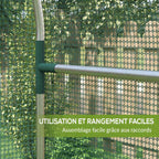 Gros plan d’un raccord de l’armature de cage fruitière