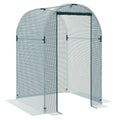 Cage fruitière compacte à filet vert et porte enroulée